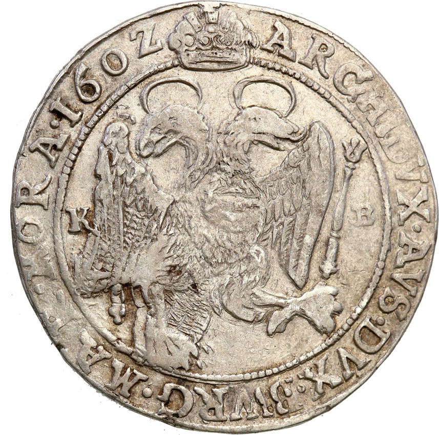 Węgry. Rudolf II. (1576-1612). 1/2 talara 1602 KB, Kremnica